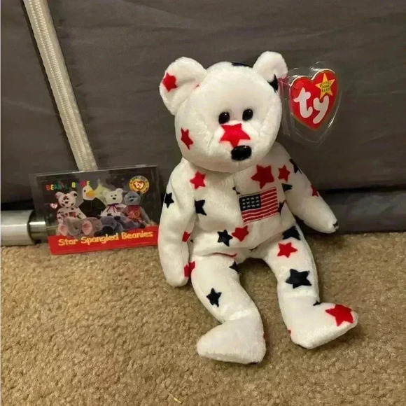 Ty Glory the Bear Plush Toy - 4188 With Card - Picture 1 of 8